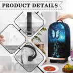 Buttefly Pattern Blender Dust Cover, Stand Mixer or Coffee Maker Appliance Covers with Drawstring, Anti Fingerprint Dust Proof Stain Resistant Blender Cover for Home Kitchen