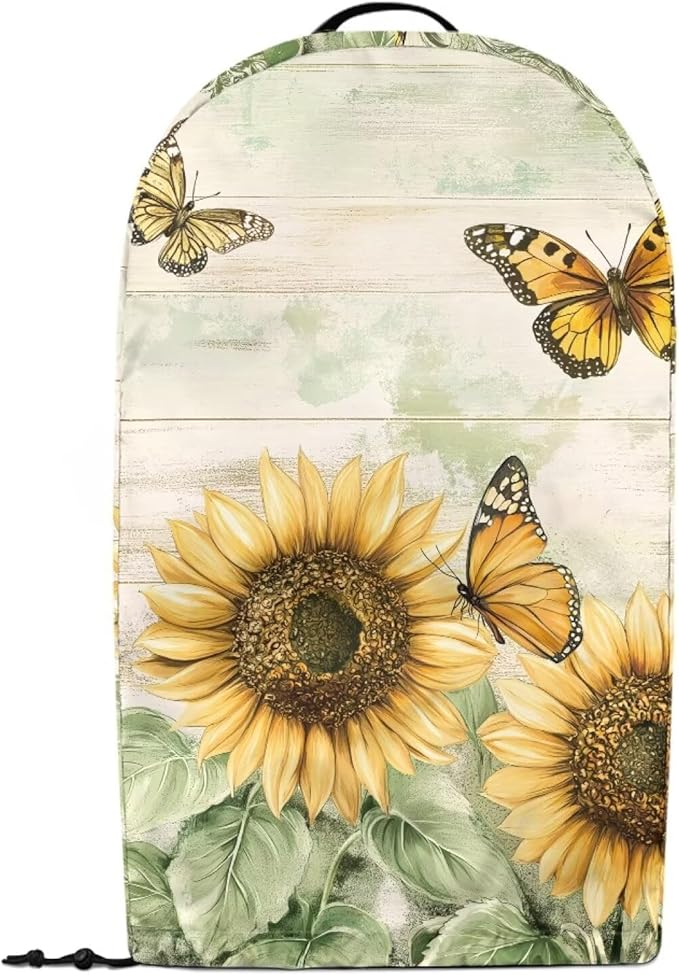 Sunflower Butterfly Art Blender Cover Turtle Mixer Hood Cover Dust Cover Washable Appliance Cloth Protector with Top Handle Proof with Durable Handle