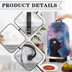 Black Cats Starry Sky Blender Cover Dust Cover Appliance Dust Cover for Small Food Processor Coffee Maker Juice Maker with Top Handle Blue and Pink Starry Sky