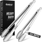 12PCS Mini Tongs For Serving, 2 Sizes 6 & 4 Inch Ice Tongs Mini Gold Sugar Stainless Steel Tong, Small Kitchen Tiny Food Tongs for Appetizers,Tea Party, Coffee Bar,Desserts & Ice Bucket