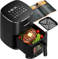 Fullwill Air Fryer with Viewing Window 6QT,12 Cooking Presets,AirFry,Roast,Bake,Reheat,Dehydrate, 1700W Fast Even Heating, Max 400°F, Nonstick Basket Dishwasher Safe,for Families and Party