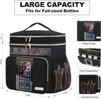 Large Toiletry Bag for Women Men, Portable Shower Caddy College Dorm Essentials, 2 Layers Quickly Dry Mesh Bathroom Tote Bag, Hanging Makeup Organizer Bag for Travel, Gym, Camping (Black)