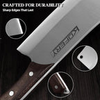 KOFERY 7" Heavy Duty Meat Cleaver for Bone Cutting & Commercial Use