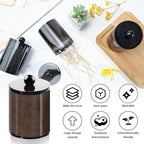 XIPENGKEJI 2 Pack Qtip Holder,Canister Apothecary Jar Set, Bathroom Jars with Lids Set for Cotton Swabs, Balls, Pads, Floss Picks,10oz-12oz Plastic Canisters Restroom Bedroom Vanity Organizer(Black)