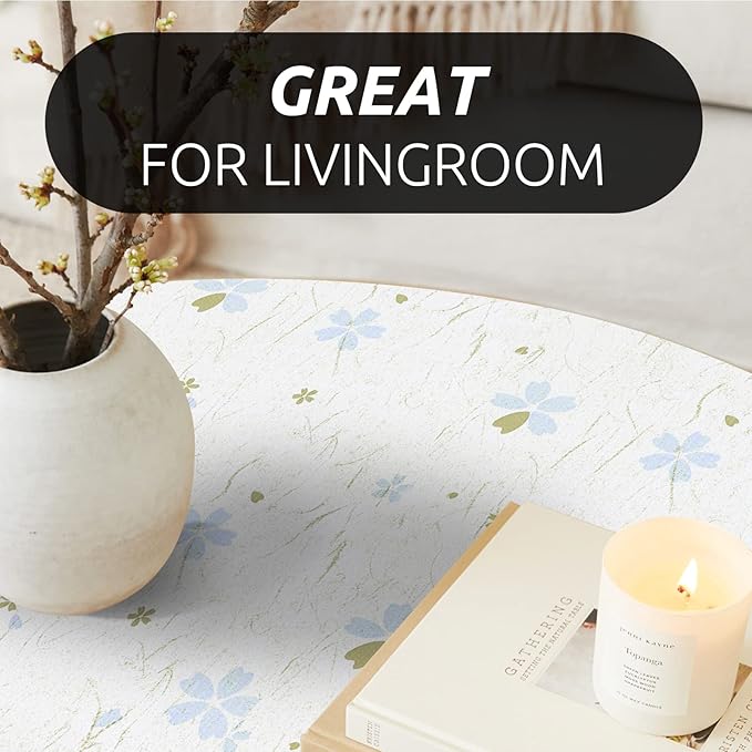 RAY STAR 12X120 Inch Shelf Liner for Kitchen Cabinets, Non-Adhesive Cabinet Liner Washable, PVC Drawer Liner for Dresser Non-Slip Bathroom (Floral)(10 Roll)