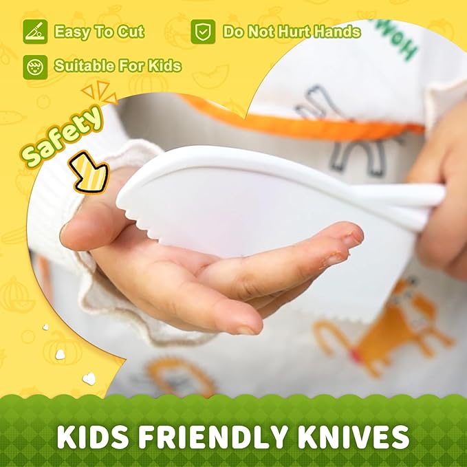 Kids Kitchen Tools,18 Pieces Toddler Cooking Sets Real-Montessori Cooking Set for Toddlers Kids Chef Set with Children Safe Knives Cutting