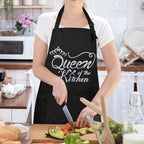 Funny Aprons for Women with Pockets, Kitchen Cooking Grilling Bbq Cute Chef Apron, Mothers Day Birthday Gifts for Women