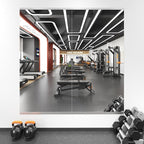 LOAAO Home Gym Mirror, 55"x28"-2 PCS Gym Mirrors for Wall, Frameless, Tempered Glass, Large Workout Mirrors for Home Gym, Dance Studio, Yoga Room, Garage Gym