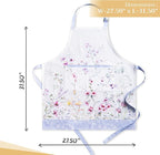 Maison d' Hermine 100% Cotton Apron for women with Pocket Kitchen Chef Apron for Men Cooking Mothers Day Gifts