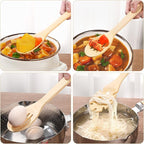 [7-PCS] Wooden Spoons for Cooking is for All Kitchen. Made From Bamboo Wood, Wooden Spatula & Wooden Spoon 11.8 in. and Non-Stick Surface, Suitable for Home & Chef Use or Gift for Someone Special.