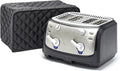 Covermates Keepsakes Toaster Cover - Dust Protection - Stain Resistant - Washable Appliance Cover, Black