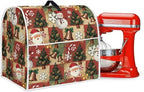 Christmas Stand Mixer Cover 6-8Qt Retro Mixer Cover Washable Anti-Stain Appliance Covers for Kitchen Counter Mixer Parts & Accessories Christmas Decor Gift for Friends