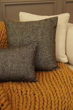 Haven & Glow Decorative Throw Pillow Cover – Rectangular Cushion Case with Zipper | Modern Sofa, Couch & Bed Accent Pillow Covers for Room, Bedroom & Home Decor | 20 x 12 inches – Silver Brown – 2 Pc
