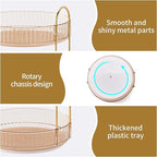 360° Rotating Makeup Organizer, Large Capacity Skincare Organizer, 2 Tier Cosmetic Skin Care Perfume Dresser Organizer, Fits Cosmetics, Perfume, Skin Care, Lipstick