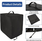 Black Air Fryer Cover for Kitchen Counter,Heavy Duty Heat-Resistant Dust Cover for Ninja AF101 Air Fryer 4 Quart/Instant Vortex Plus 6QT XL Air Fryer Ninja