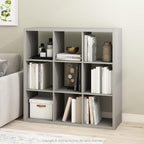 Furinno Cubicle Open Back Decorative Cube Storage Organizer, Light Grey