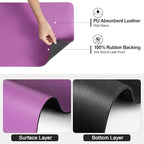 Ecotrim - Dish Drying Mat for Kitchen Counter | Coffee Bar Mat for Countertops | Heat Resistant Drainer Mat with Non-slip Rubber Backed | Hide Stain Kitchen Absorbent Draining Mat | Purple 16"x18"