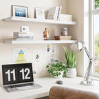 Fixwal Floating Shelves for Wall, 35.4" Long Heavy Duty Wall Mounted Rustic