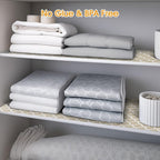 Shelf and Drawer Liner for Kitchen Cabinets Non-Adhesive, Strong Grip Non-Slip Thickened Cabinet Liners for Shelves, Waterproof Mats for Dresser Cupboard, Beige, 17 in x 30 Feet