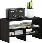 Furinno Hermite Desk Top Organizing Shelf Bookcase, Espresso