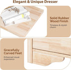 VINGLI 6 Drawer Dresser with Unfinished Solid Wood