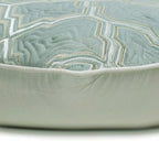 The HomeCentric King/Queen/Twin Light Blue Decorative Bed Runner Full 68"x18" Bed Runner with Two Pillow Cover, Quiled, Embroidery Bed Scarf on Jacquard Fabric - Estelle