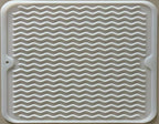 Large 14" x 11" Silicone Dish Drying Mat for Kitchen Counter, Easy clean, Quick Dry, Heat-resistant Dish Drainer Mat for Sink,Refrigerator or Drawer liner (Food Grade Silicone-Translucent)
