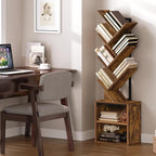 RALGEND Tree Bookshelf, 6 Tier Bookcase