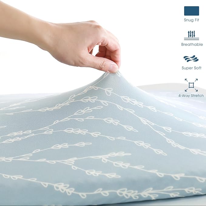 GRSSDER Stretchy Ultra Soft Fitted Bassinet Sheets 3 Pack, Universal Fit for Baby Cradle Moses Basket Oval Rectangle Mattress Safe and Snug, Space Print