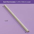 D-Line Half Round Cord Hider, Patented Cable Cover, Hide TV Wall Mount Wires, Raceway for Cords, Decorative Wire Covers, Paintable, Adhesive Cable Concealer, 2in W x 1in H x 39in L, Beige