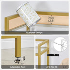 HOOBRO 5-Tier Gold Shelf, Narrow Book Shelf, Display Cabinet