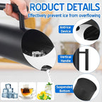 Funnymoom 3 Pack 70oz/2l Stainless Steel Water Pitcher Modern Metal Pitcher with Ice Guard Silver Carafe Drink with Handle or Iced Hot Drink Tea Juice Coffee Beer