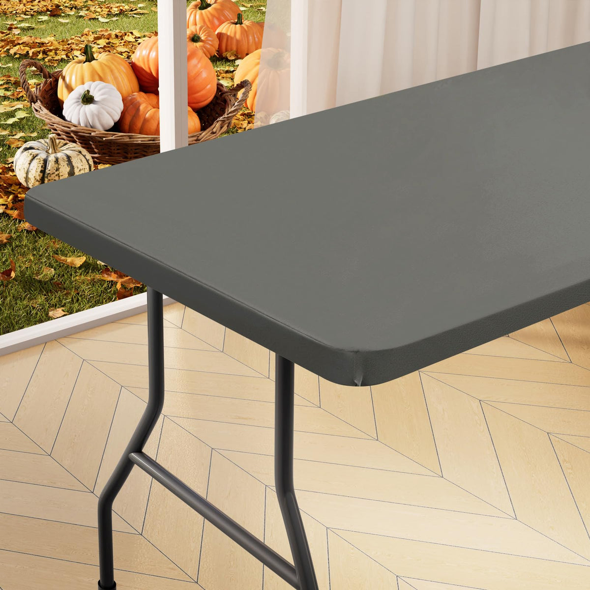 homing Rectangle Table Cloth Cover 8 Foot Elastic Fitted Tablecloth