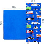 Wildkin Kids Microfiber Nap Mat – Soft Sleep Mat with Pillow, Ideal for School & Travel - Heroes