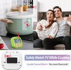 Weewooday 24 Pcs Digital Kitchen Timer Magnetic Timer Bulk On/Off Switch Minute Second Count up Countdown Loud Alarm for Exercise Cook Baking (Classic Color)