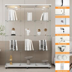 LFT HUIMEI2Y Glass Display Cabinet 12 Shelves
