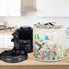 Appliance Dust Covers for Air Fryer & Pressure Cooker, Small Appliance Covers with Pockets Fits Pressure Cooker (8 Quart) and Extra Accessories - Hummingbird Floral