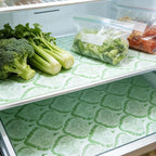 Drawer and Shelf Liner - Green Banana Leaf Pattern,Non Adhesive Non Slip Waterproof Easy-Clean Liner for Kitchen Cabinet, Refrigerator, Bathroom, Pantry Storage Drawers, 17 in x 30 Ft.