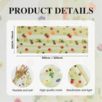 Artoid Mode Green Embroidery Daisy Spring Gauze Table Runner 59x120 Inch 10FT, Seasonal Sheer Kitchen Dining Holiday Wedding Birthday Table Decor for Home Party