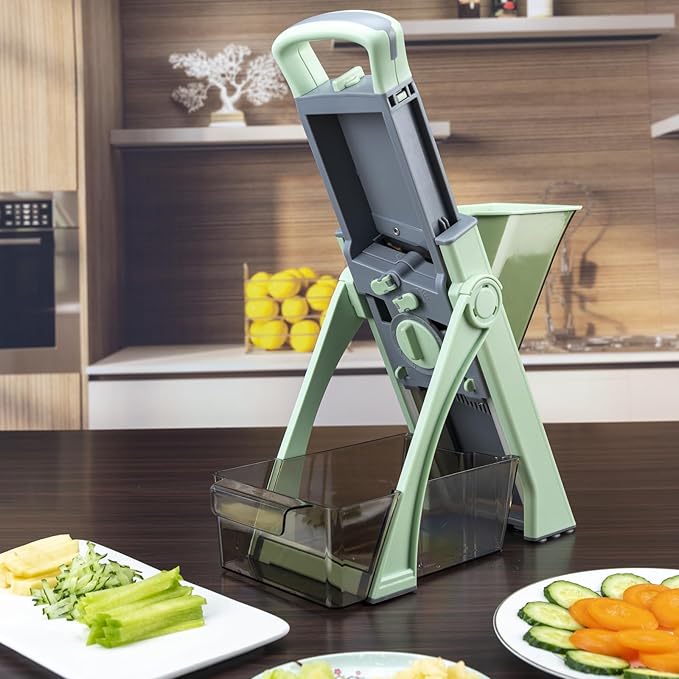 ZTQCSQ [All in 1] Upgraded Safe Mandoline Slicer for Kitchen, Veggie Slicer