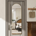 Over the Door Mirror Full Length,48"x14"Door Hanging Mirror Full Length Arch Mirror,Behind the Door Wall Mirror,Back of Door Mirrors for Closet Bedroom Living Room (Gold)