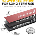 Adhesive Magnetic Strip for Knives Kitchen with Multipurpose Use as Knife Holder, Knife Rack, Knife Magnetic Strip, Knives Bar, Kitchen Utensil Holder, Tool Holder for Garage and Kitchen Organizer