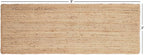 REDEARTH · Area Runner Rug - 2'x6' Braided Natural Jute with Non-Skid Backing - Handwoven Rectangular Boho Rug for Bedroom, Kitchen, Living Room - Farmhouse Aesthetic Home Decor - Handmade Carpet