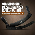 Chicago Brick Oven 12-Inch Pizza Cutter Rocker Blade with Protective Cover