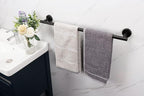 TocTen Bath Towel Bar - Thicken SUS304 Stainless Steel Bathroom Towel Holder, Towel Rod for Bathroom Heavy Duty Wall Mounted Towel Rack Hanger (20 in, Black)