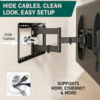 in-Wall Cable Management kit, Cord Hiding for Wall, Hide TV Wires When Mounting A TV, Includes Power & Low Voltage Cable Management, Includes Hole Saw Drill Attachment for Easy Install