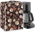 Coffee Maker Cover Christmas Coffee Machine Dust Cover Washable Folding Xmas Kitchen Decoration
