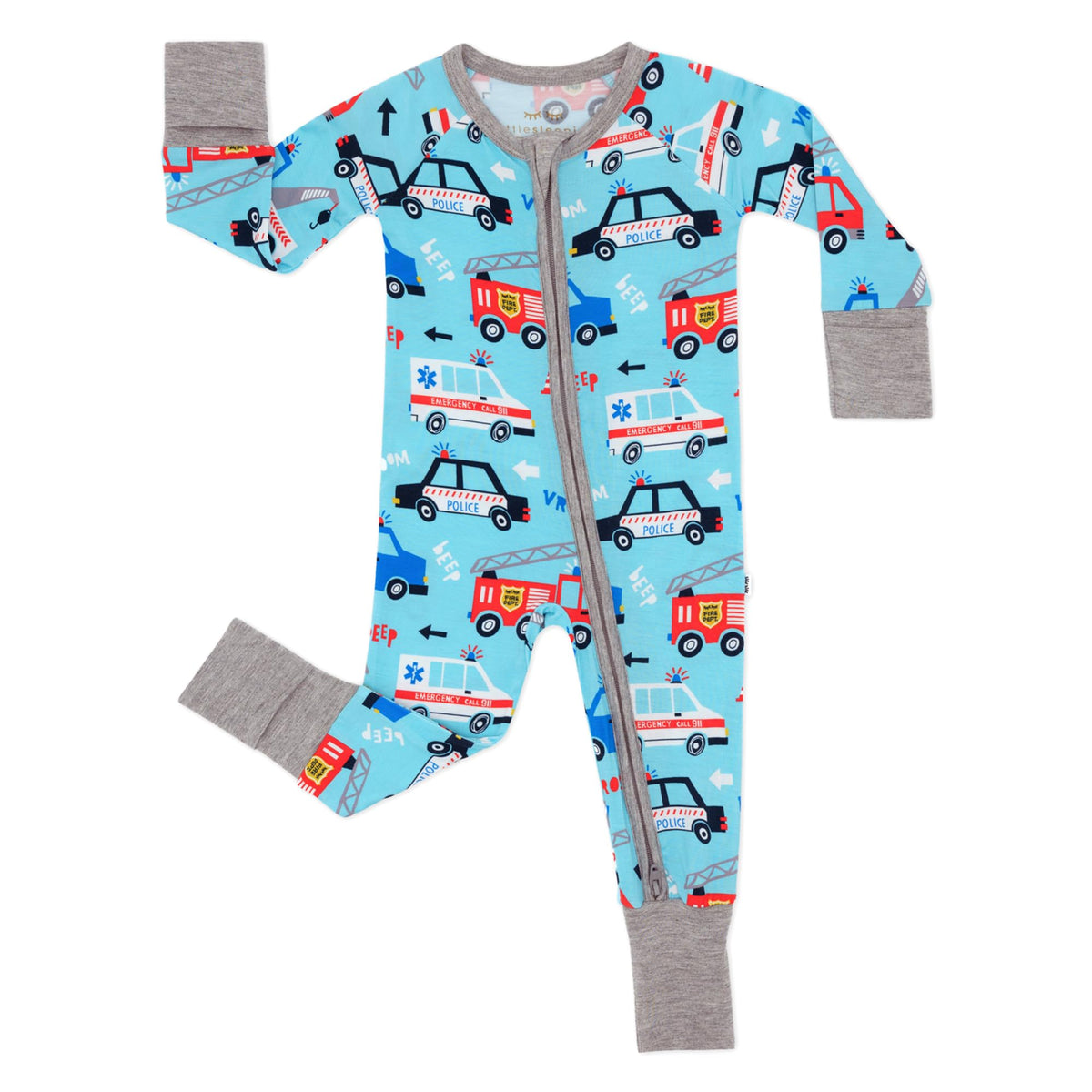 Little Sleepies Baby Pajamas, Pink Breakfast Buddies, 6-12M
