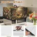 Microwave Ovens Dust Cover, Thanksgiving Rooster Tear-Resistant Heat-Resistant Waterproof Polyester Oven Protection Case for Microwave Oven Smart Oven Toaster Stainless Steel Oven
