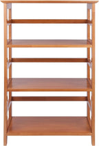 Winsome Studio 3-Tier Bookshelf, Classic Display Bookcase, Functional & Stylish
